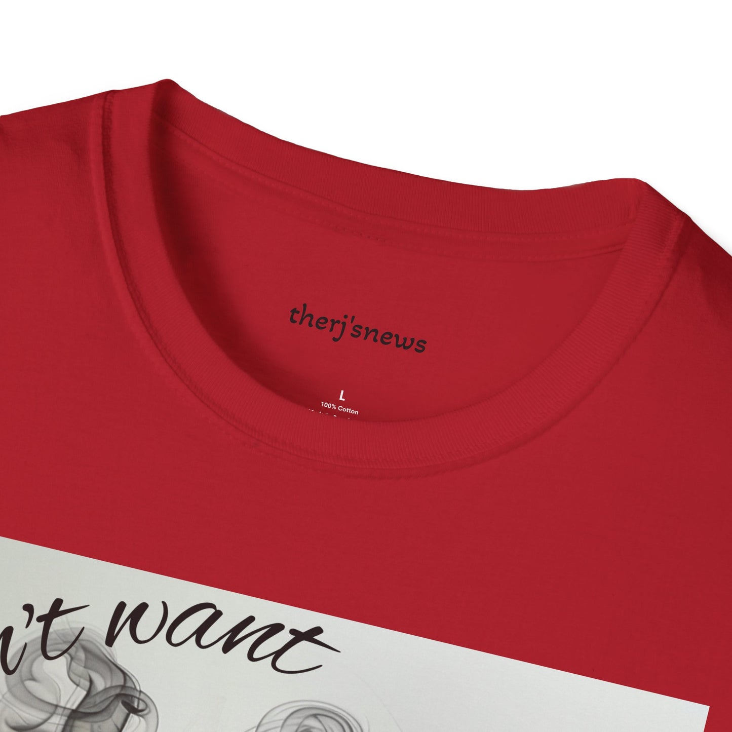 Stylish Unisex Softstyle T-Shirt with Smoky Artwork, Casual Wear, Gift for Smokers, Unique Graphic Tee, Statement Shirt, Trendy Apparel
