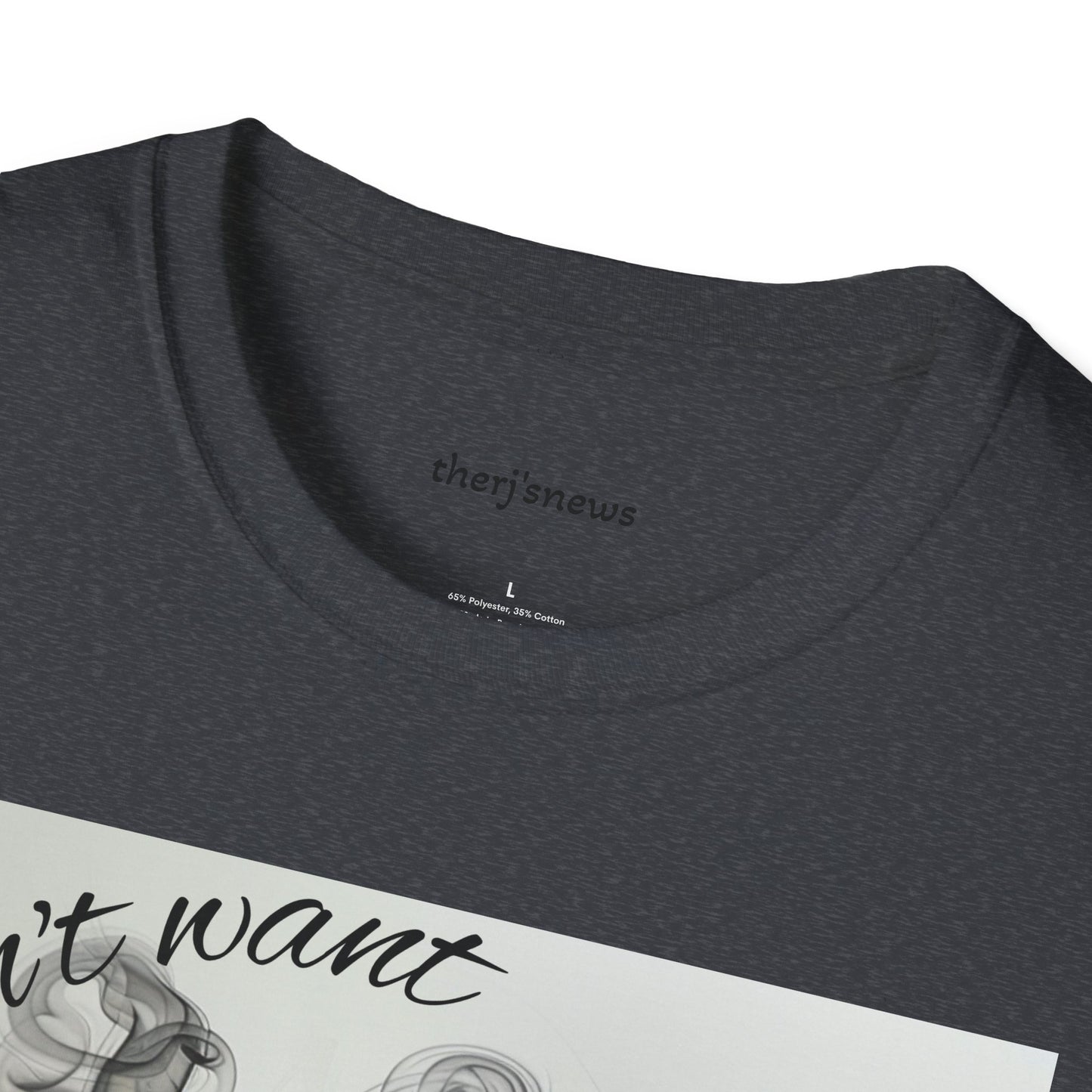 Stylish Unisex Softstyle T-Shirt with Smoky Artwork, Casual Wear, Gift for Smokers, Unique Graphic Tee, Statement Shirt, Trendy Apparel