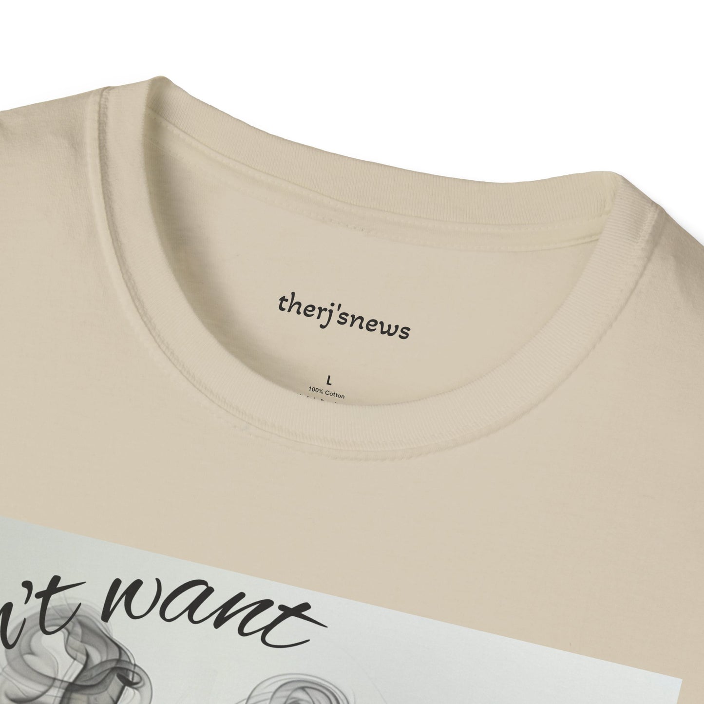 Stylish Unisex Softstyle T-Shirt with Smoky Artwork, Casual Wear, Gift for Smokers, Unique Graphic Tee, Statement Shirt, Trendy Apparel