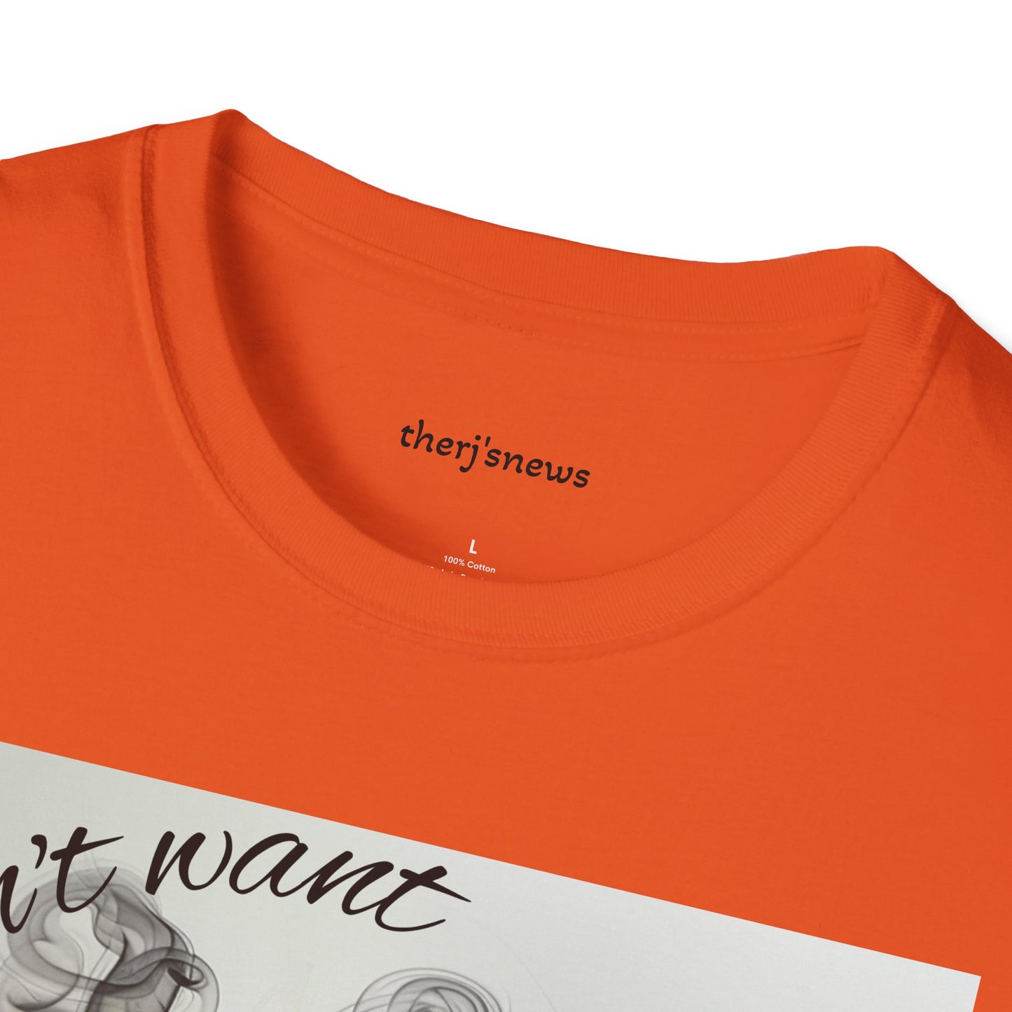 Stylish Unisex Softstyle T-Shirt with Smoky Artwork, Casual Wear, Gift for Smokers, Unique Graphic Tee, Statement Shirt, Trendy Apparel