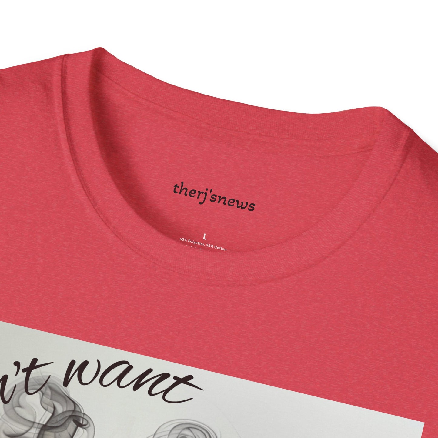 Stylish Unisex Softstyle T-Shirt with Smoky Artwork, Casual Wear, Gift for Smokers, Unique Graphic Tee, Statement Shirt, Trendy Apparel