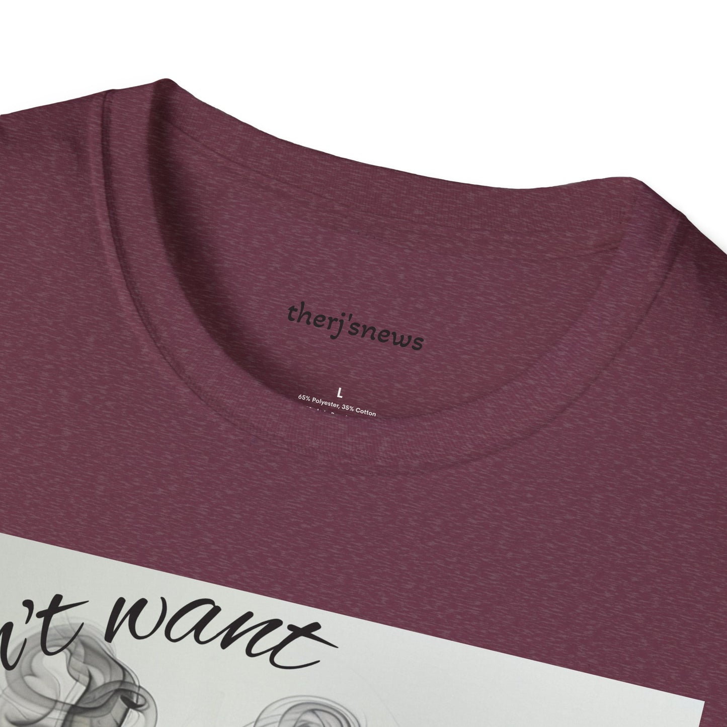 Stylish Unisex Softstyle T-Shirt with Smoky Artwork, Casual Wear, Gift for Smokers, Unique Graphic Tee, Statement Shirt, Trendy Apparel