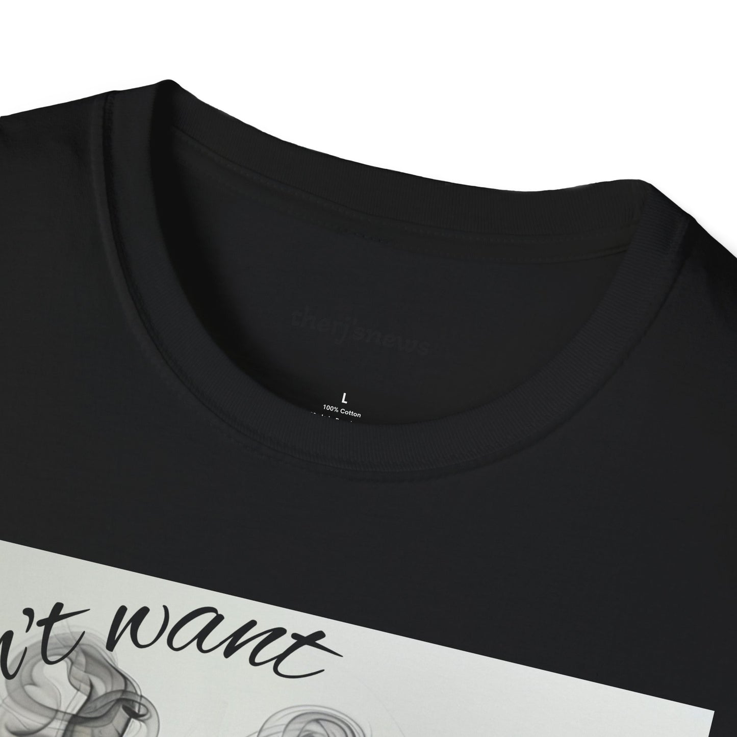 Stylish Unisex Softstyle T-Shirt with Smoky Artwork, Casual Wear, Gift for Smokers, Unique Graphic Tee, Statement Shirt, Trendy Apparel
