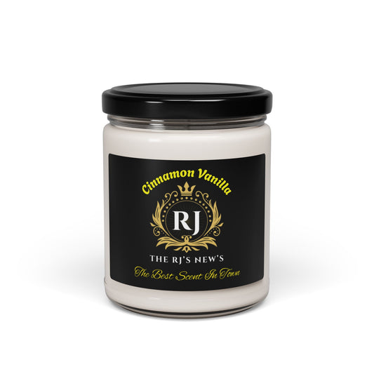 Cinnamon Vanilla Scented Soy Candle - Fall Decor, Aromatherapy Gift, Cozy Home Fragrance, Holiday Essential, Relaxation Treat