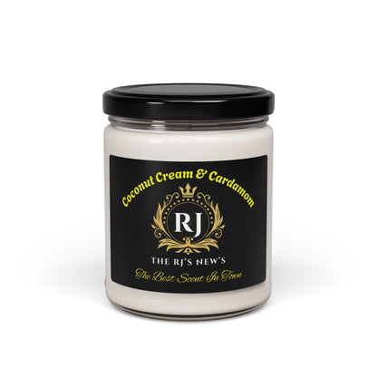 Coconut Cream & Cardamom Scented Soy Candle - Fall Decor, Aromatherapy Gift, Cozy Home Fragrance, Holiday Essential, Relaxation Treat