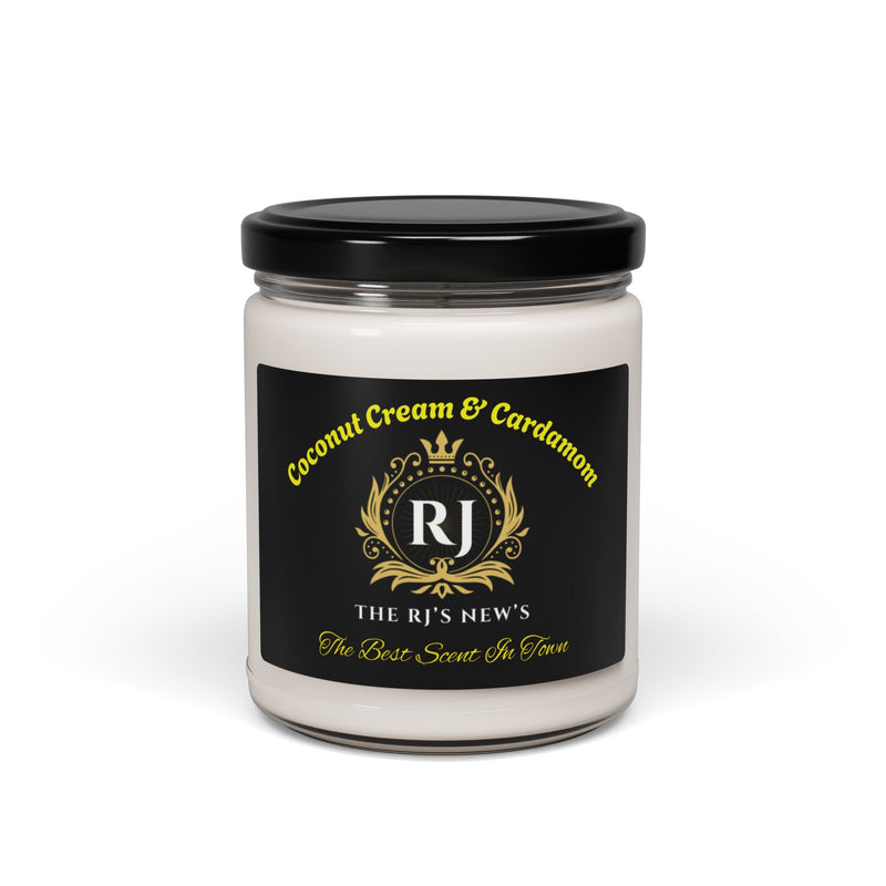 Coconut Cream & Cardamom Scented Soy Candle - Fall Decor, Aromatherapy Gift, Cozy Home Fragrance, Holiday Essential, Relaxation Treat