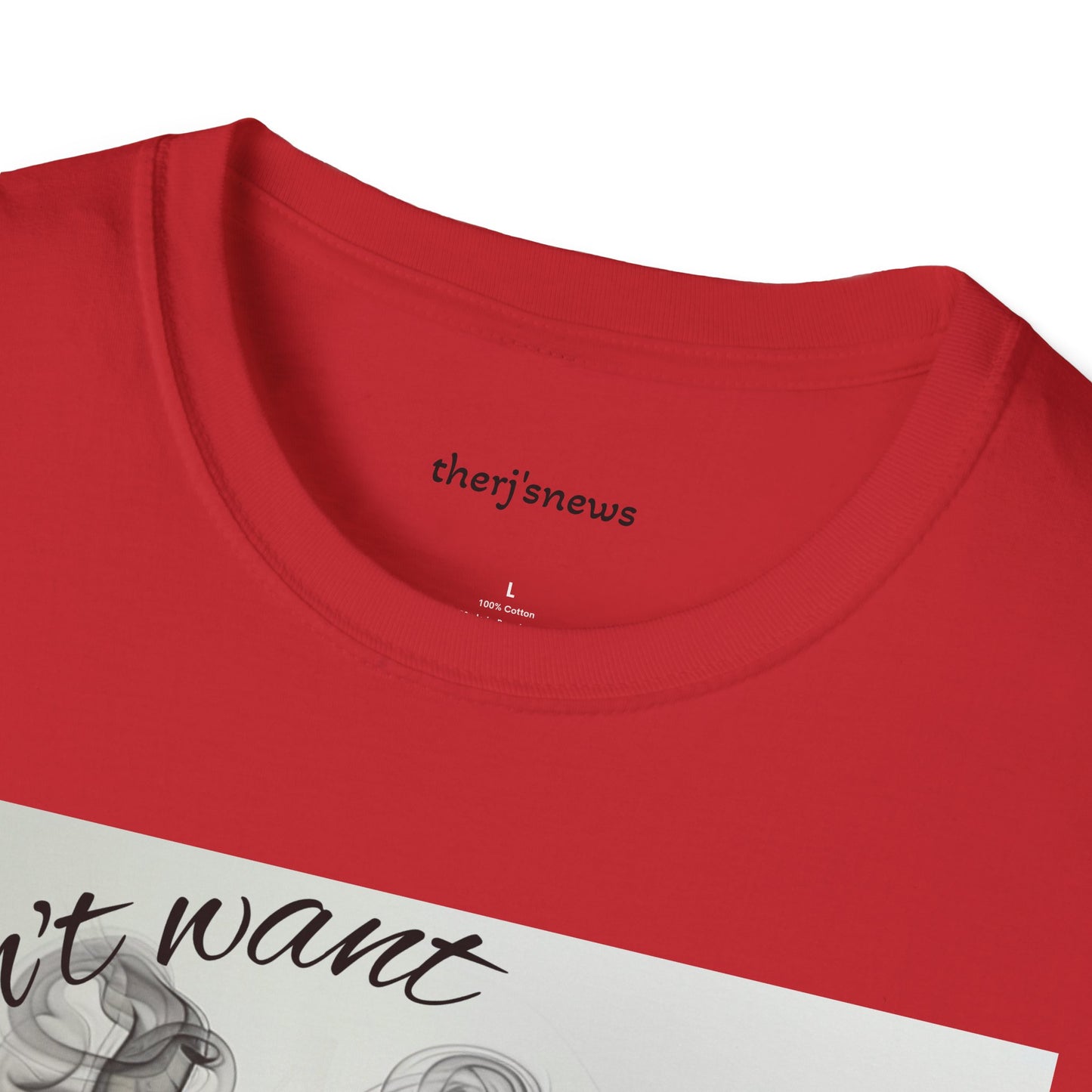 Stylish Unisex Softstyle T-Shirt with Smoky Artwork, Casual Wear, Gift for Smokers, Unique Graphic Tee, Statement Shirt, Trendy Apparel