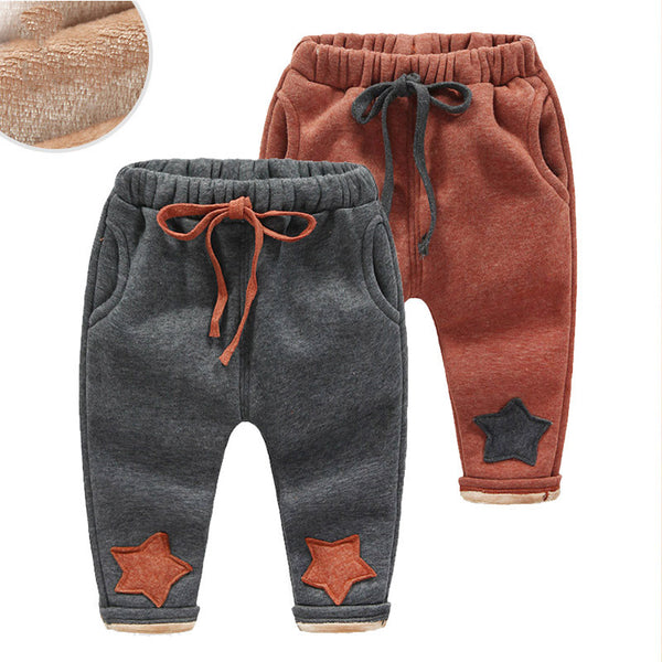 Children's clothing plus velvet padded pants