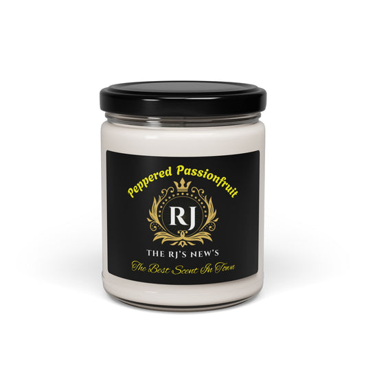 Peppered Passionfruit Scented Soy Candle - Fall Decor, Aromatherapy Gift, Cozy Home Fragrance, Holiday Essential, Relaxation Treat