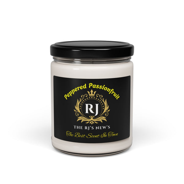 Peppered Passionfruit Scented Soy Candle - Fall Decor, Aromatherapy Gift, Cozy Home Fragrance, Holiday Essential, Relaxation Treat