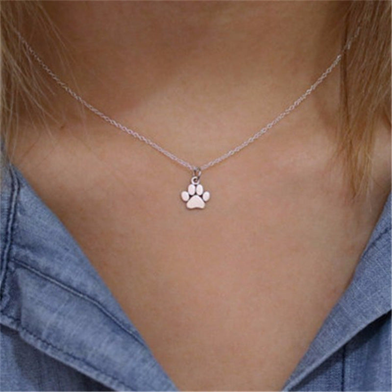Популярное ожерелье с милыми животными и кошачьими лапами