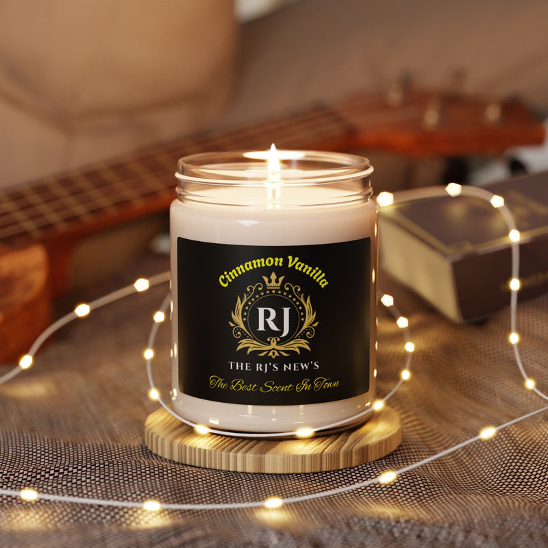 Cinnamon Vanilla Scented Soy Candle - Fall Decor, Aromatherapy Gift, Cozy Home Fragrance, Holiday Essential, Relaxation Treat