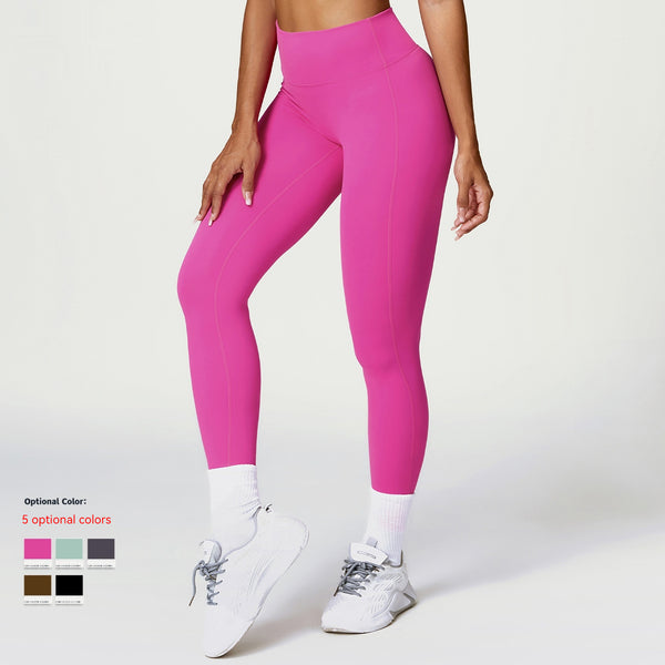 Belly Contracting Hip Lifting Brushed High Waist Yoga Pants