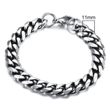 Bold Stainless Steel Miami Curb Chain Bracelet