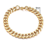 Bold Stainless Steel Miami Curb Chain Bracelet