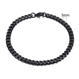 Bold Stainless Steel Miami Curb Chain Bracelet