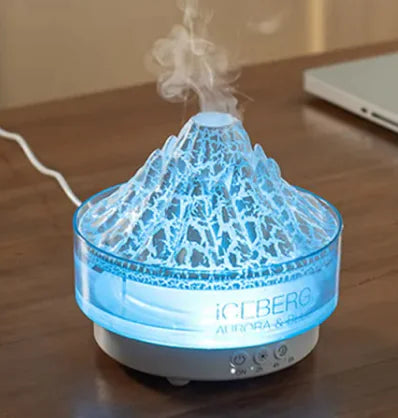 Glacier Lava Humidifier Simulation Flame Aroma Diffuser