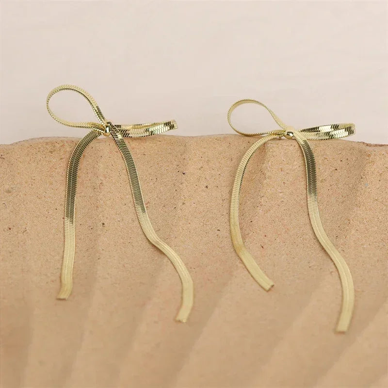 Bowknot Dangle Earrings