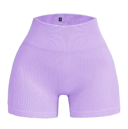 Seamless High-Waist Yoga Shorts