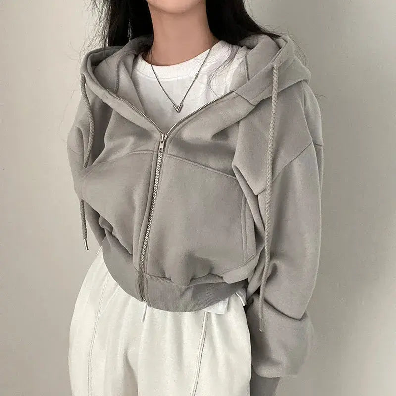 Sweat à capuche uni pour femme automne-hiver 2023