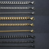 Bold Stainless Steel Miami Curb Chain Bracelet