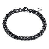 Bold Stainless Steel Miami Curb Chain Bracelet