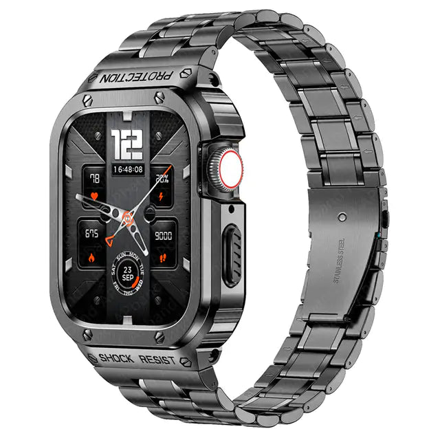 Stainless Steel Case & Strap For Apple Watch Band