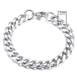 Bold Stainless Steel Miami Curb Chain Bracelet