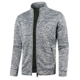 Men Zipper Jackets Standing Collar