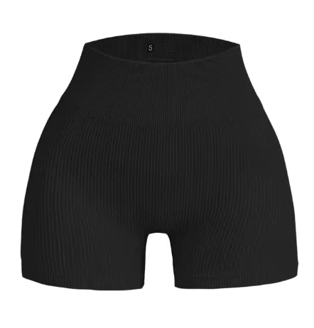 Seamless High-Waist Yoga Shorts