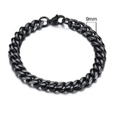 Bold Stainless Steel Miami Curb Chain Bracelet