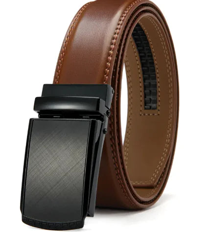 No Holes Cowhide Leather Belt