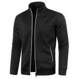 Vestes zippées à col montant pour hommes