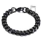 Bold Stainless Steel Miami Curb Chain Bracelet