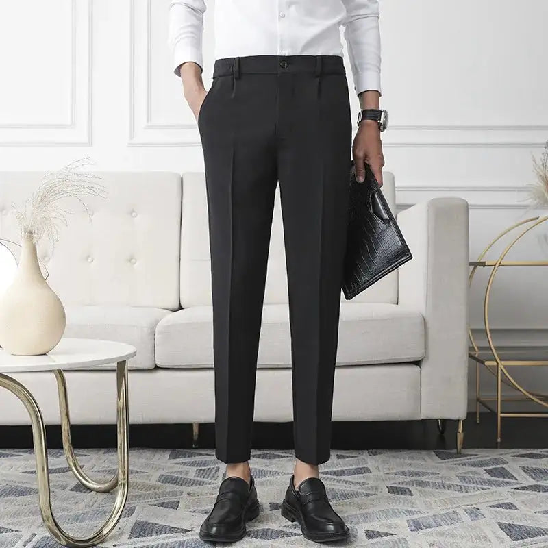 Pantalon slim business sans repassage